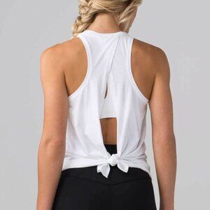 Lululemon All Tied Up Tank White Size 4